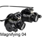 Magnifying 04 משקפי מגדלת עם תאורה