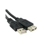 High Speed Premium USB2.0 male to female extension cable black -  0.2 מטר