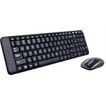 סט מקלדת ועכבר  אלחוטית תוצרת Logitech דגם MK220