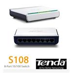 רכזת רשת TENDA S108 8PORT 10-100