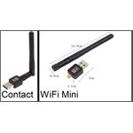WiFi Mini כרטיס רשת אלחוטי. תקן תקשורת - 802.11N. מהירות - 150Mbps.