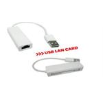 Ethernet Lan RJ45 Adapter מתאם מחיבור USB זכר לחיבור RJ45 נקבה