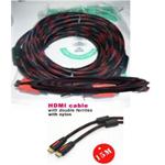 Cable nylon with ferrite core HDMI - HDMI 7M