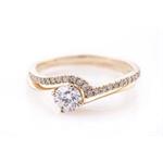 R0128GD טבעת יהלום טבעת אירוסין