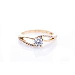 R0138GD טבעת יהלום טבעת אירוסין 