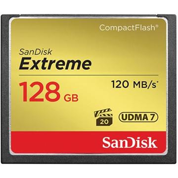 כרטיס זיכרון SanDisk Extreme SDCFXSB-128G 128GB Compact Flash סנדיסק