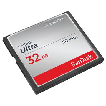 כרטיס זיכרון SanDisk Ultra SDCFHS-032G 32GB Compact Flash סנדיסק