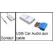 USB Car Audio aux cable מתאם USB ל-Aux