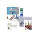 Automatic Auto Toothpaste Dispenser +5 Toothbrush Holder Set Wall Mount